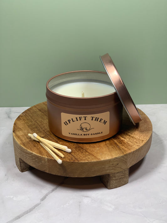 8 Ounce Tin (Rose with lid)