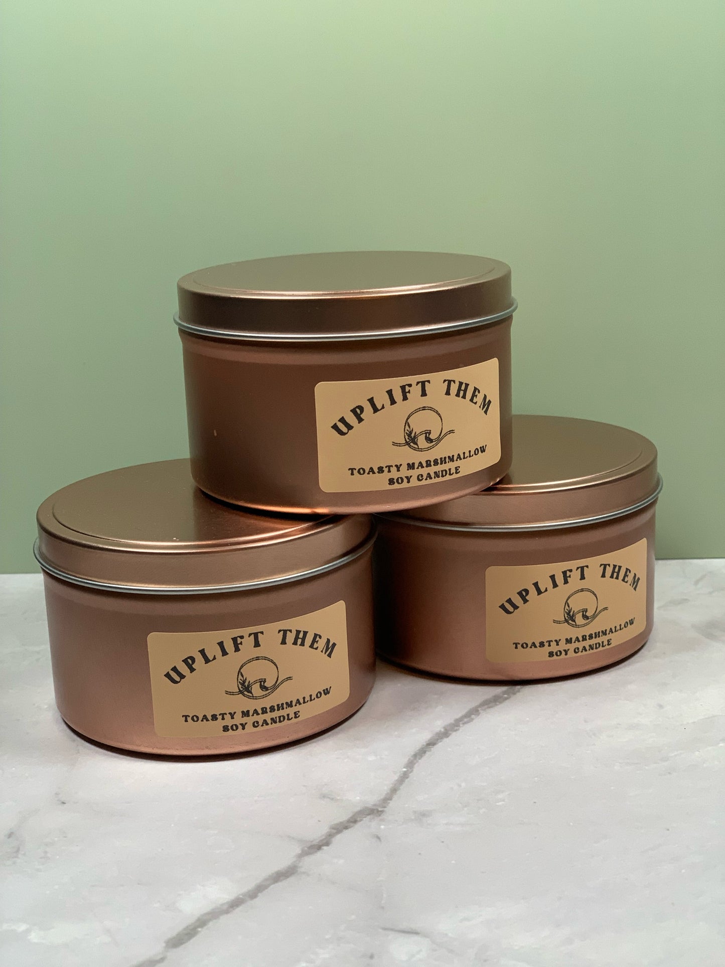 8 Ounce Tin (Rose with lid)